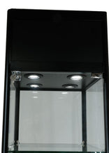 SOLARIS 500 x 500 x 1980mm Glass Cabinets W/storage