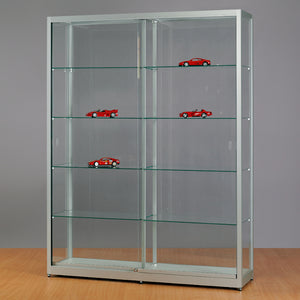 Aspire WME 1500 Glass Display Cabinet silver