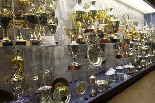 Show off your trophies and medals with a glass display cabinet