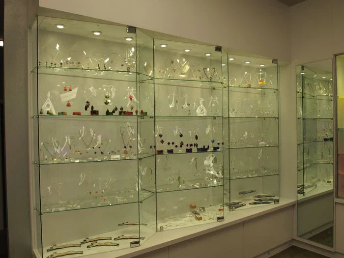 framed glass cabinets