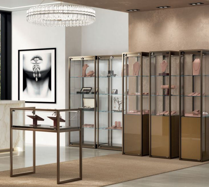 Aluminium and Metal Framed Glass Cabinets - Display Cabinets Direct