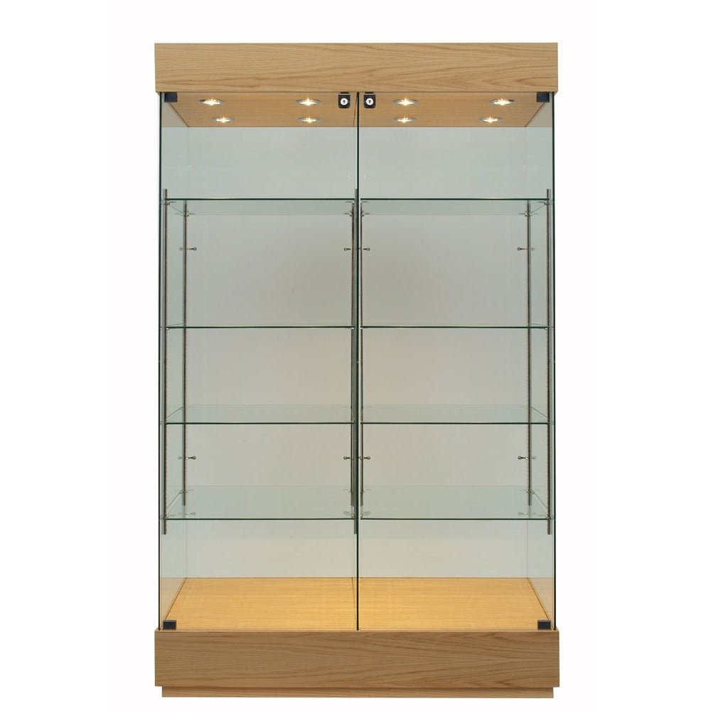 Craftsman 1.2m Wide Double Bay Display Showcase – Display Cabinets Direct