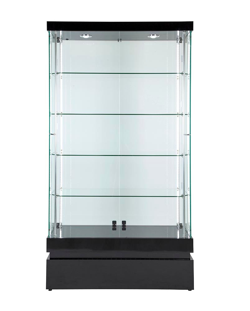 SOLARIS 1000 x 400 x 1900mm Glass Cabinets
