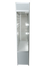 SOLARIS 1200 x 400 x 1980mm Glass Cabinets W/storage