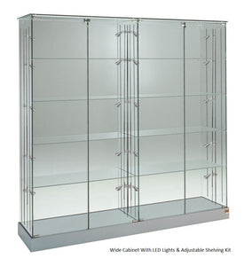 Premier 160 Midi Height Glass Cabinet