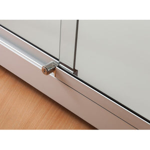 Aspire WME 1200 Glass Display Cabinet silver