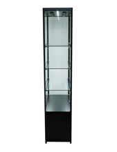 SOLARIS 800 x 400 x 1980mm Glass Cabinets W/storage