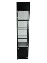 SOLARIS 500 x 500 x 1980mm Glass Cabinets W/storage