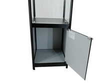 SOLARIS 500 x 500 x 1980mm Glass Cabinets W/storage