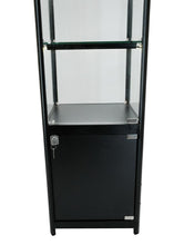 SOLARIS 500 x 500 x 1980mm Glass Cabinets W/storage