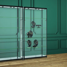 Vista Black Display Cabinet Tall Extra Wide