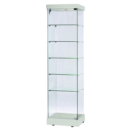 Napoli Grey Display Cabinet Tall Narrow
