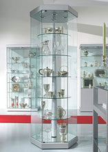 Kensington 201GB Hexagonal Glass Showcase