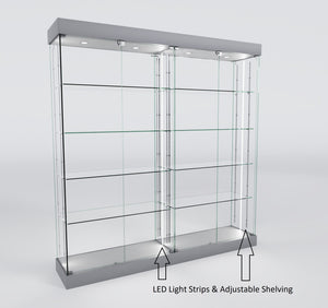 Premier 101 Display Glass Showcase With Drawers & Top Lights