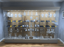 School Glass Trophy Case - Extra Wide - 3m Wide x 2.1m High - Display Cabinets Direct