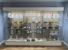 School Glass Trophy Case - Extra Wide - 3m Wide x 2.1m High - Display Cabinets Direct
