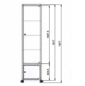 London PB25 Glass Display Showcase