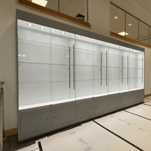 4m + Cupboard Trophy Display Cabinet - Display Cabinets Direct