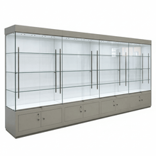 4m + Cupboard Trophy Display Cabinet - Display Cabinets Direct