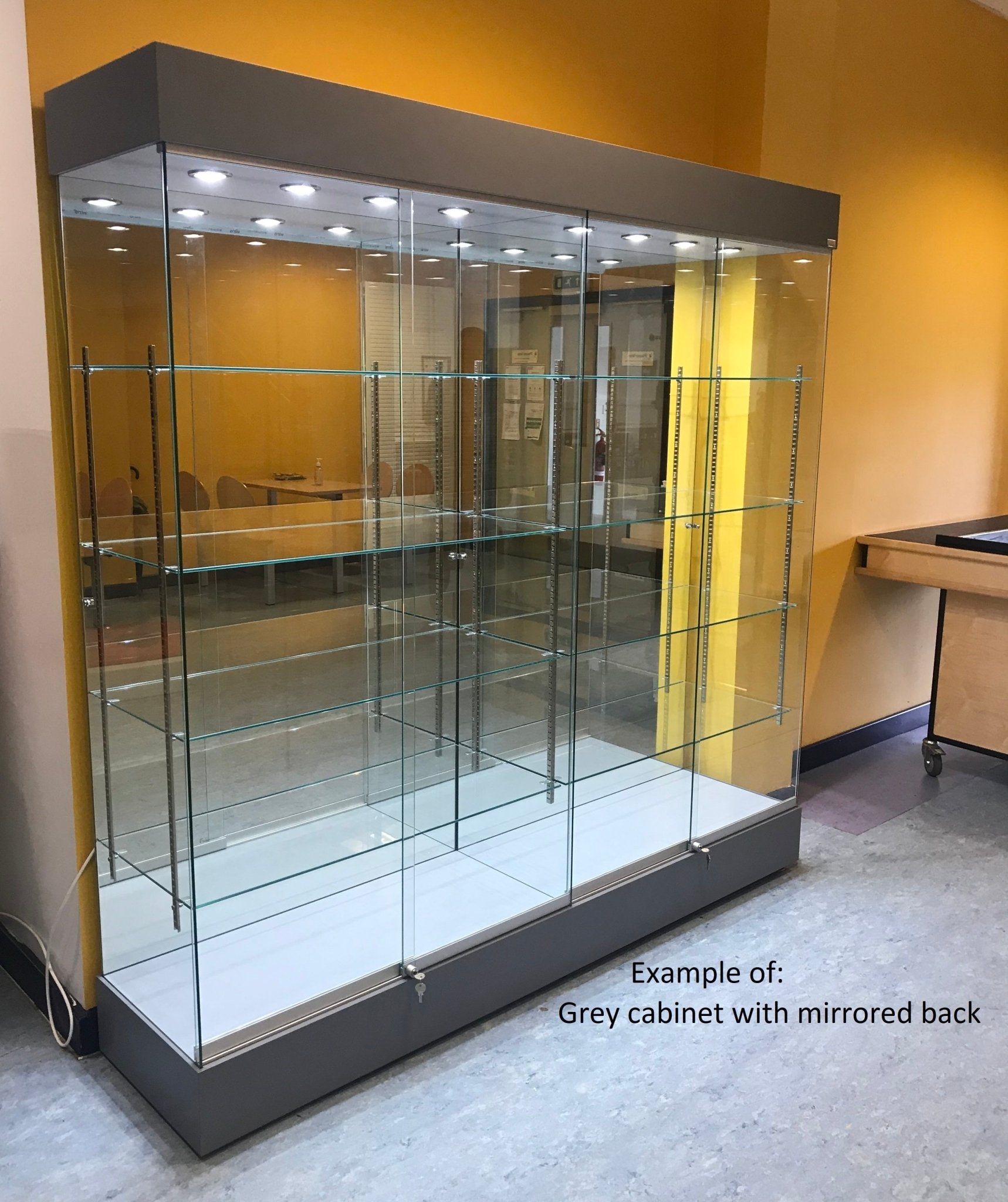 Craftsman 1.2m Wide Double Bay Display Showcase – Display Cabinets Direct