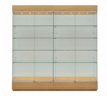 Custom 2m Wide Frameless Wooden Display Showcase