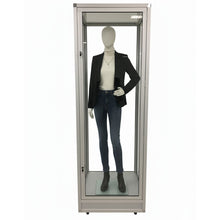 Single Mannequin Showcase with Glass Top - Display Cabinets Direct