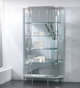 Elegance Lite 203/M Half Oval Display Showcase