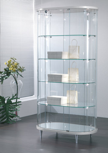 Elegance Lite 203/OG Large Oval Display Showcase