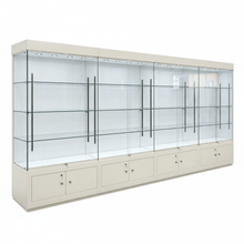 4m + Cupboard School Trophy Glass Display Cabinets - Display Cabinets Direct