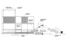 Caroline Freestanding Display Element with platforms SF-TM14