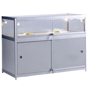 Element Aluminium Display Storage Counter (100cm wide, 50cm deep)