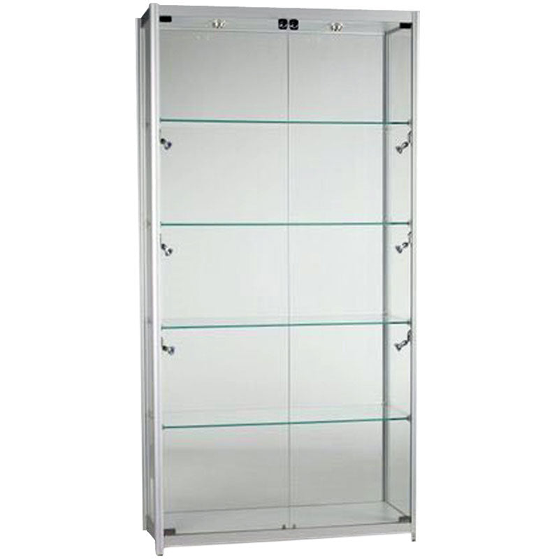 Element Aluminium Shop Display Cabinet (120cm wide, 40cm deep)