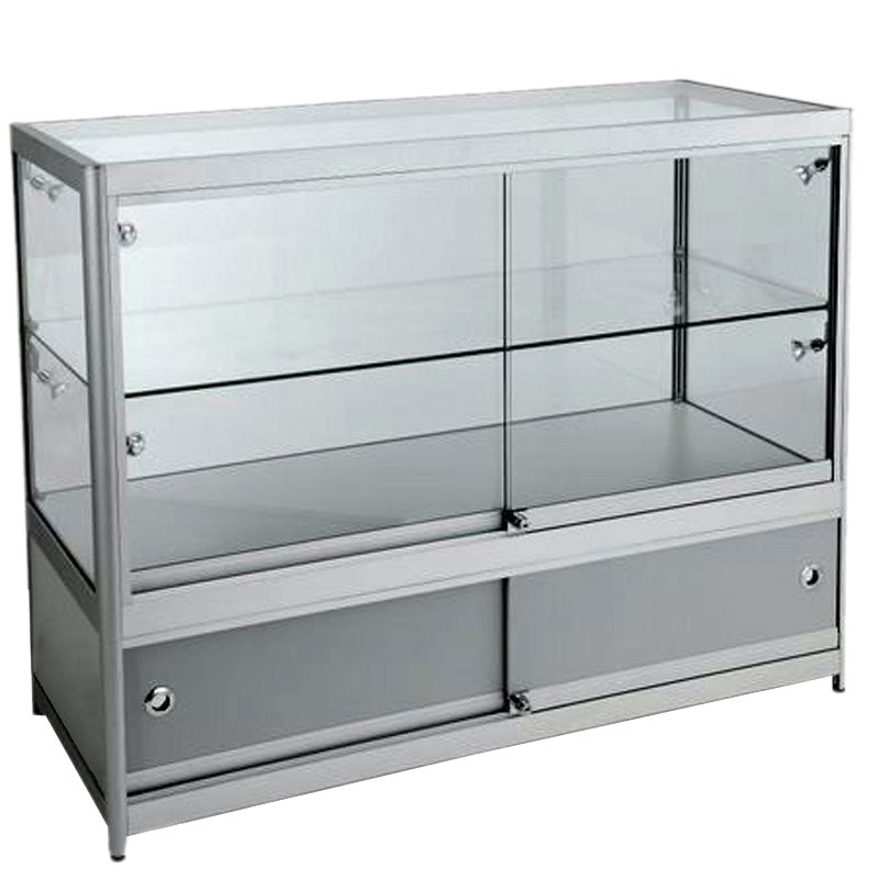 Element Aluminium Shop Storage Counter (100cm wide, 50cm deep)