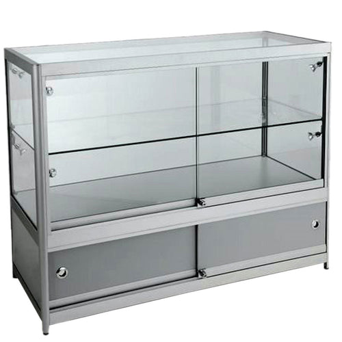 Element Aluminium Shop Storage Counter (120cm wide, 50cm deep)