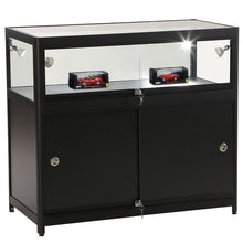 Element Black Aluminium Storage Counter (100cm wide, 50cm deep)