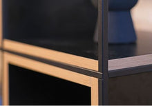 Caroline Freestanding Display Element with Glass Top SF-TG07