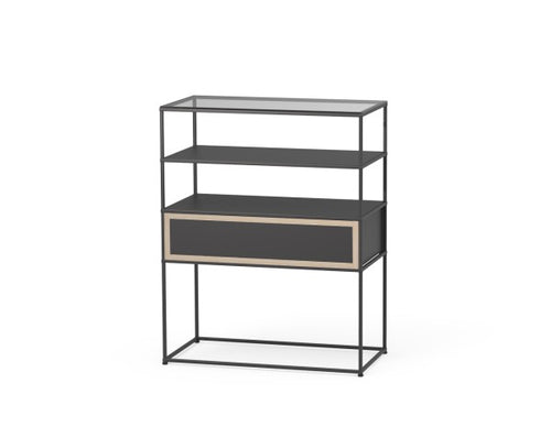 Caroline Display Shelving Furniture With Glass Top MR-TG-CD04