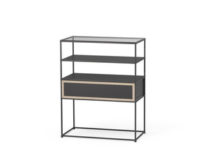 Caroline Display Shelving Furniture With Glass Top MR-TG-CD04