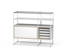 Caroline Display Shelving Furniture With Glass Top MR-TG-CD11