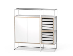 Caroline Display Shelving Furniture With Glass Top MR-TG-CD15