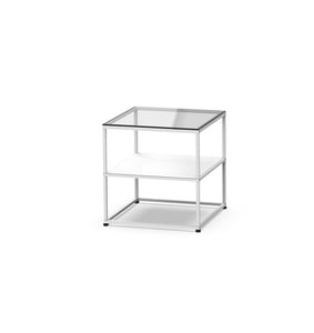 Caroline Freestanding Display Element with Glass Top SF-TG01