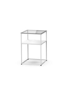 Caroline Freestanding Display Element with Glass Top SF-TG02