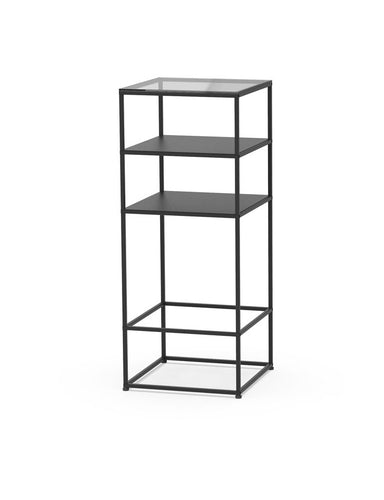 Caroline Freestanding Display Element with Glass Top SF-TG05