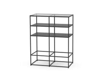 Caroline Freestanding Display Element with Glass Top SF-TG06