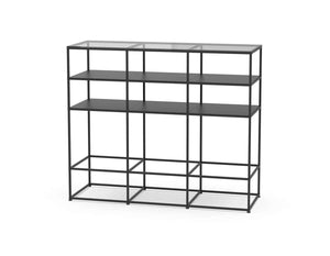 Caroline Freestanding Display Element with Glass Top SF-TG07