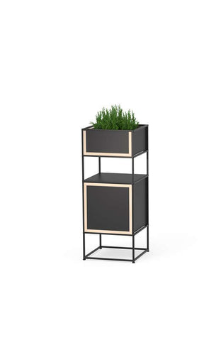 Caroline Display Storage With Planter Boxes and Doors SR-CD-PB01