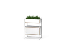 Caroline Display Storage With Planter Boxes and Doors SR-CD-PB02