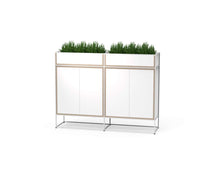 Caroline Display Storage With Planter Boxes and Doors SR-CD-PB08