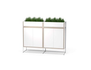 Caroline Display Storage With Planter Boxes and Doors SR-CD-PB08
