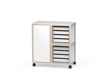 Caroline Display Shelving Trolley With Trays and Doors TR-CD08